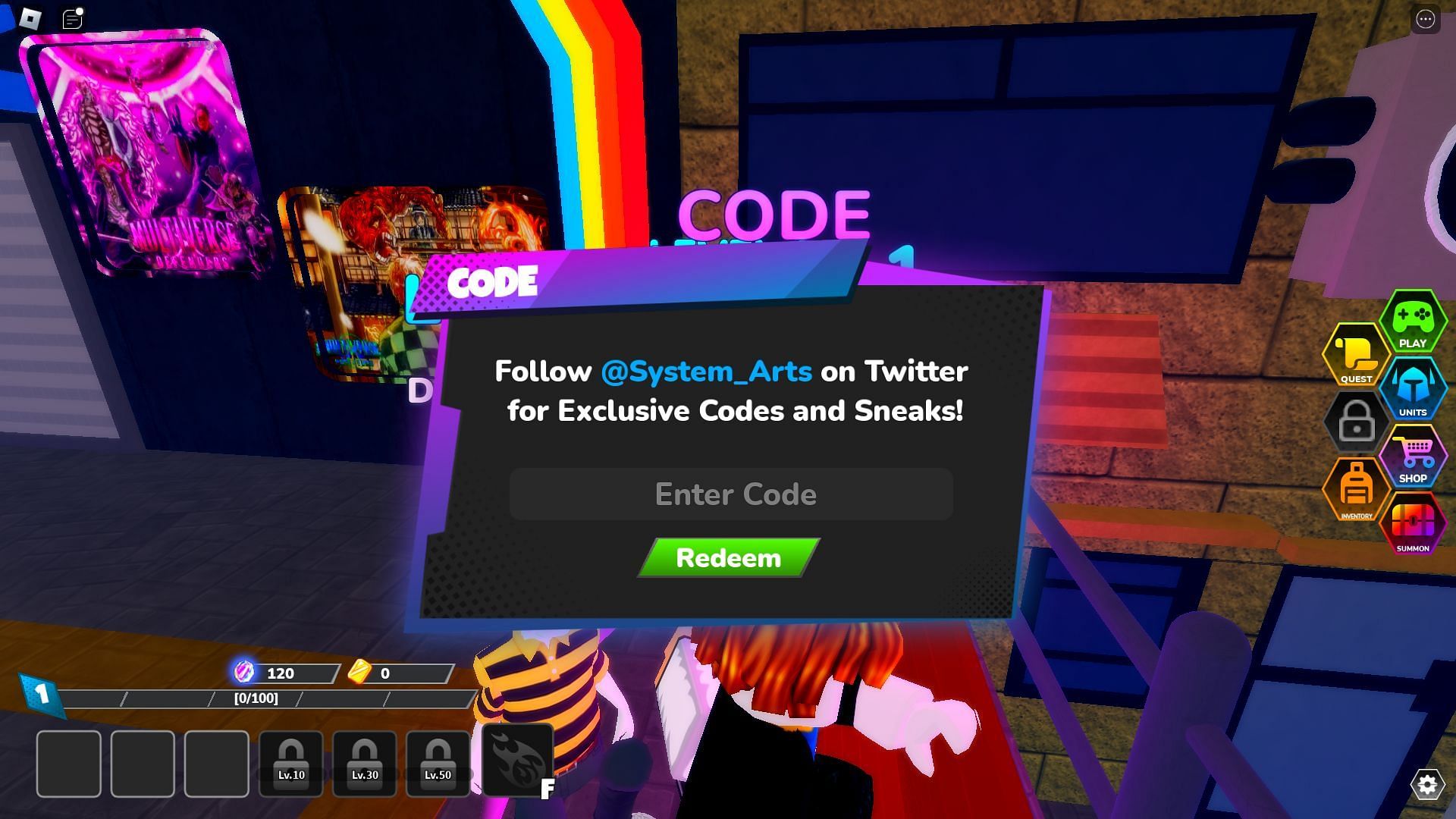 Active codes for Multiverse Defenders (Image via Roblox)