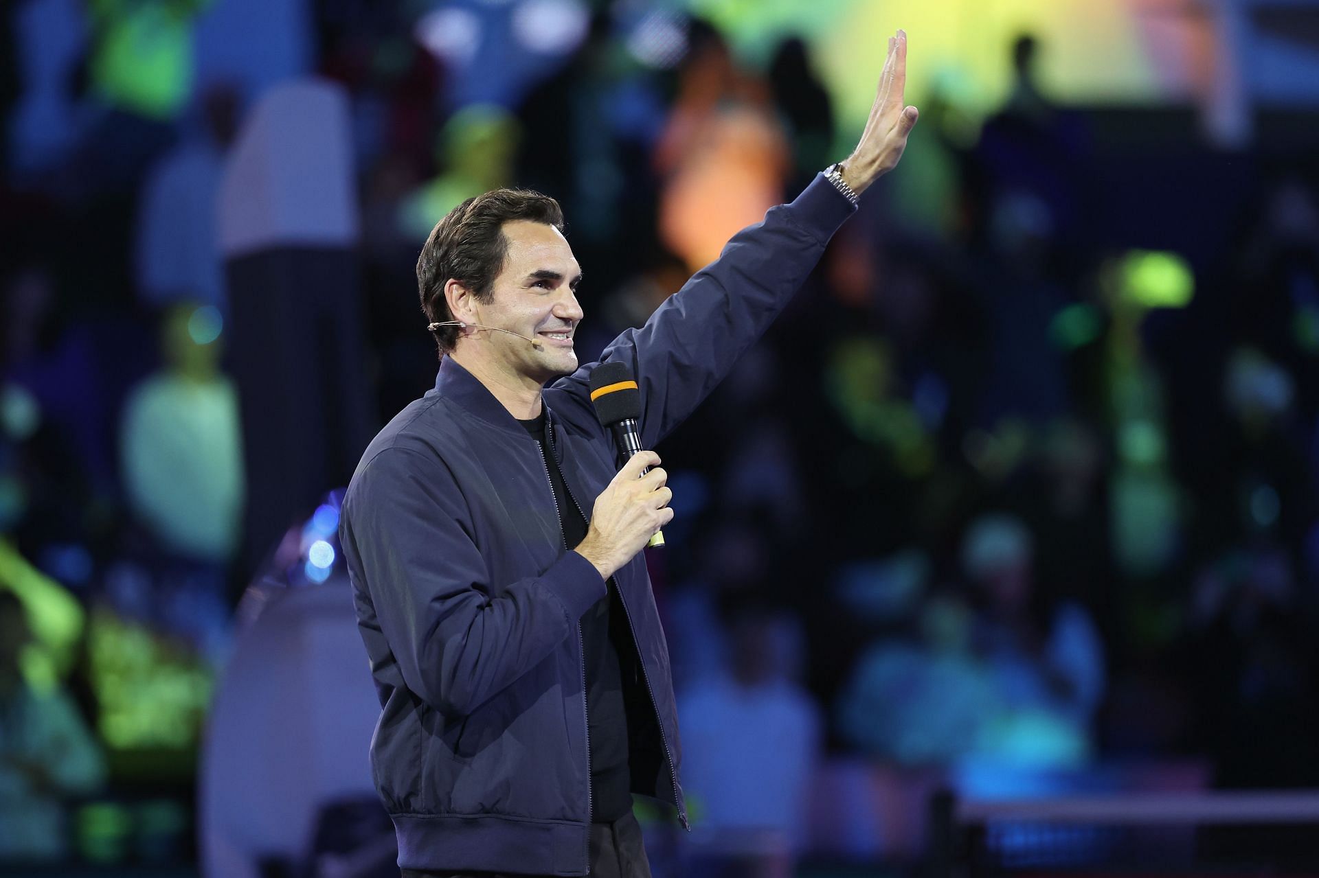 Roger Federer at the 2023 Shanghai Masters