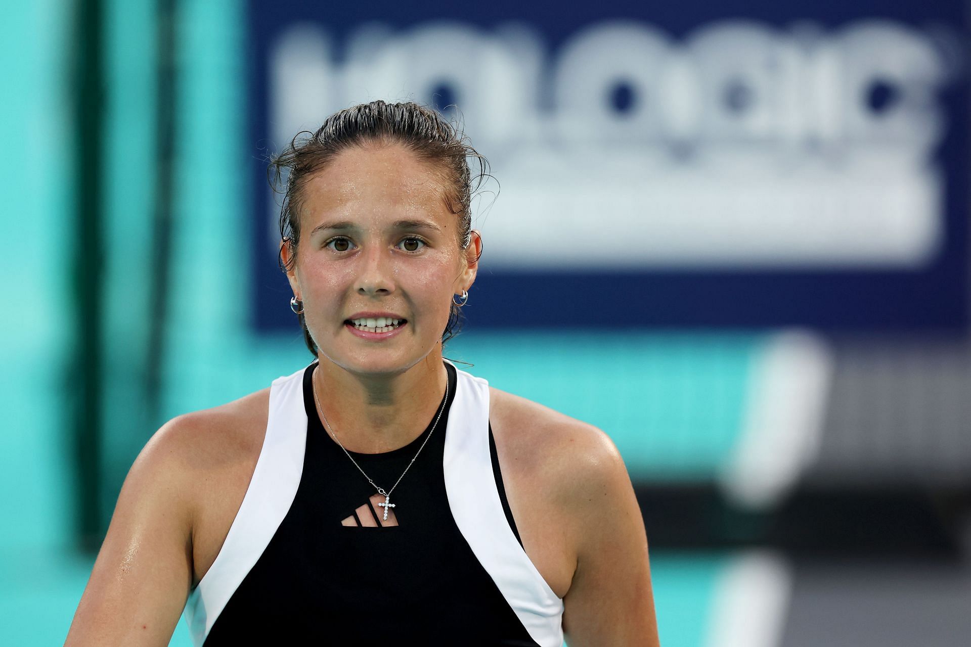 Daria Kasatkina at the 2024 Abu Dhabi Open