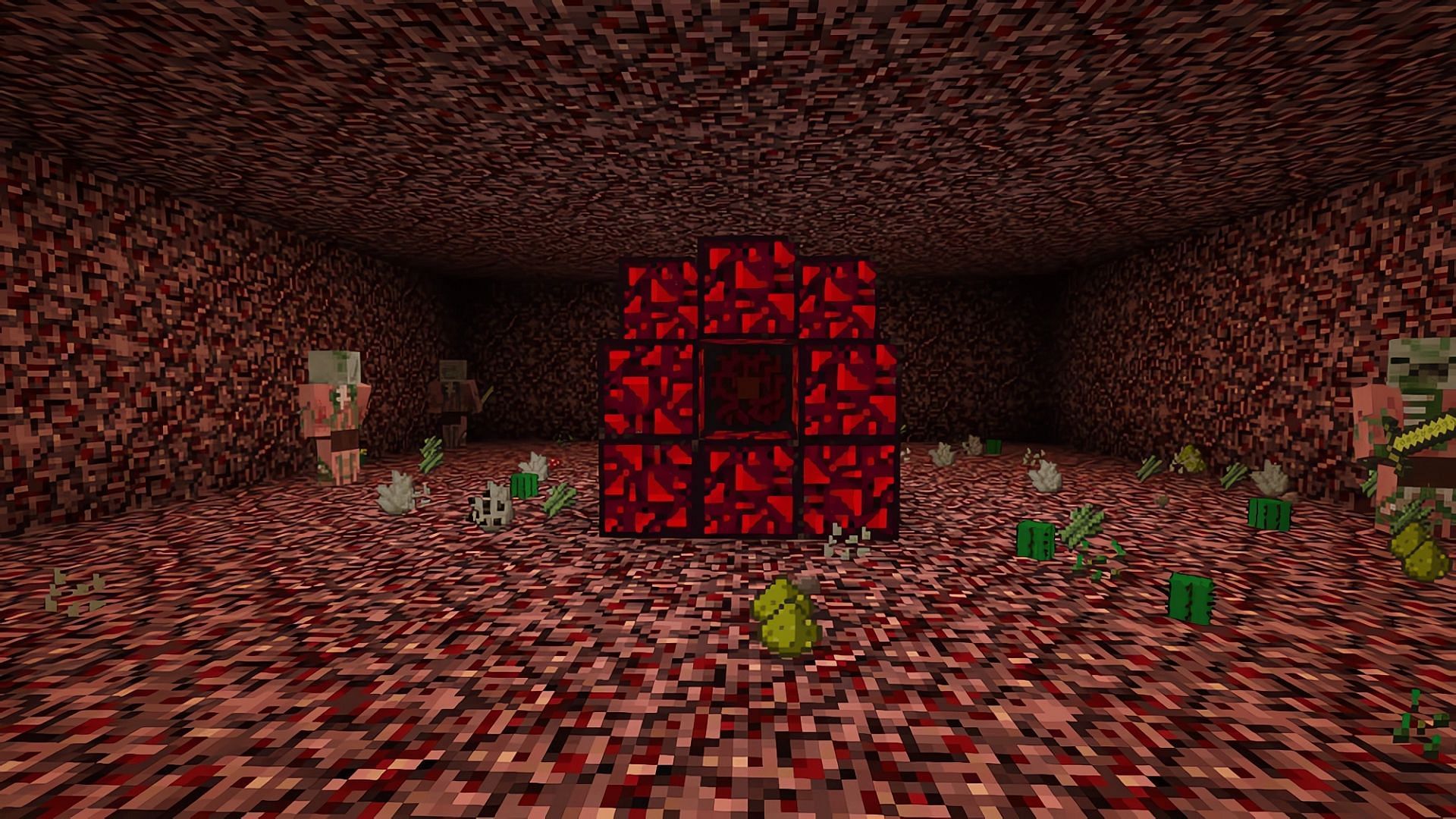 Le Nether Reactor a fait ses débuts dans Minecraft : Pocket Edition (Image via Mojang)