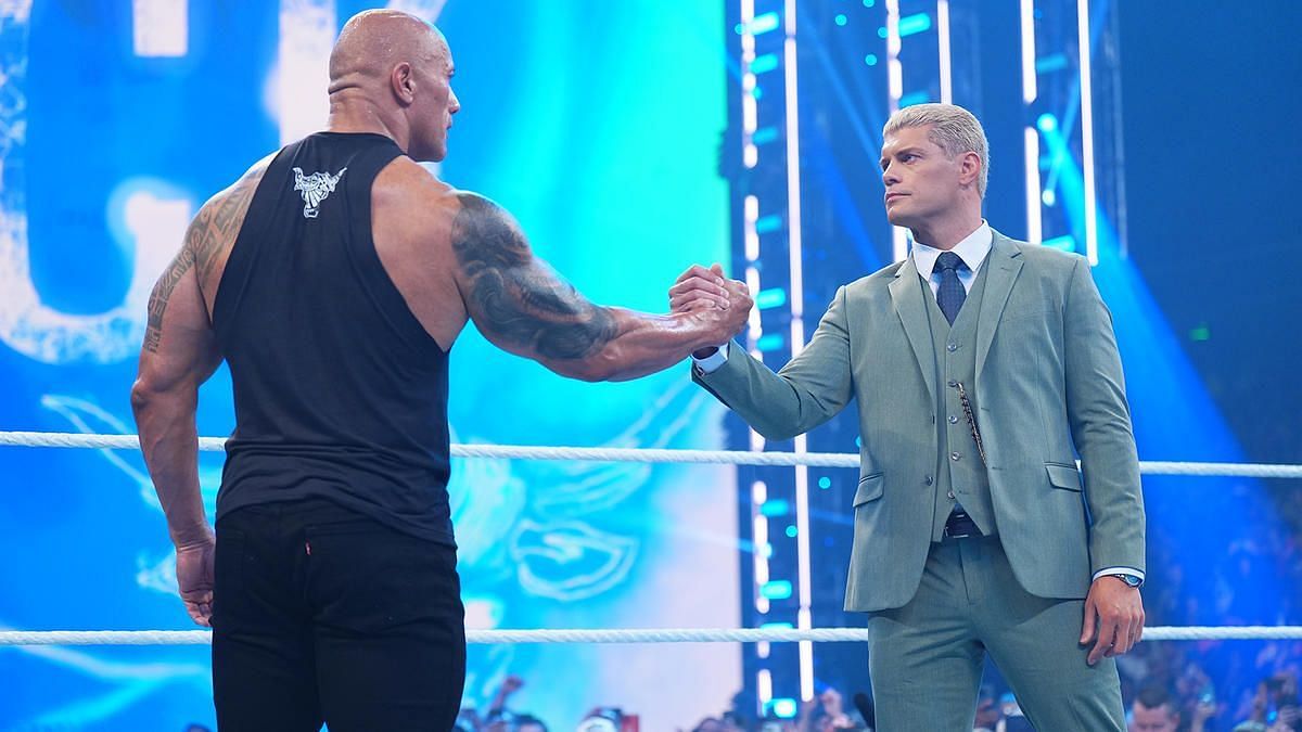 Cody Rhodes and The Rock on SmackDown