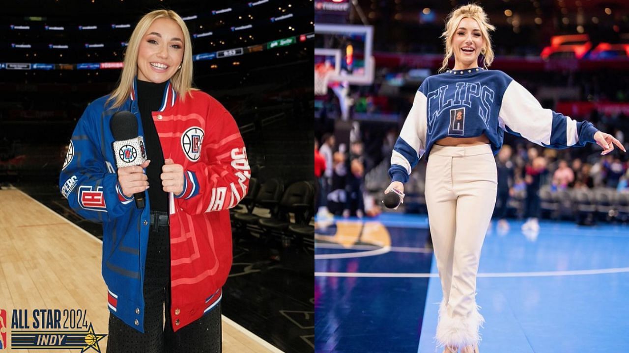 Hannah Cormier is one of the in-arena hosts of the 2024 NBA All-Star Saturday Night events