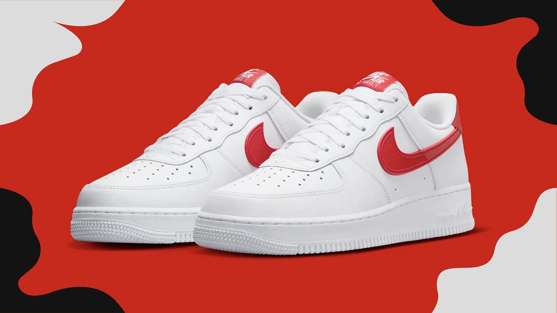 Nike Air Force 1 Low Silicon Swoosh sneakers (Image via YouTube/@ragnoupdates)