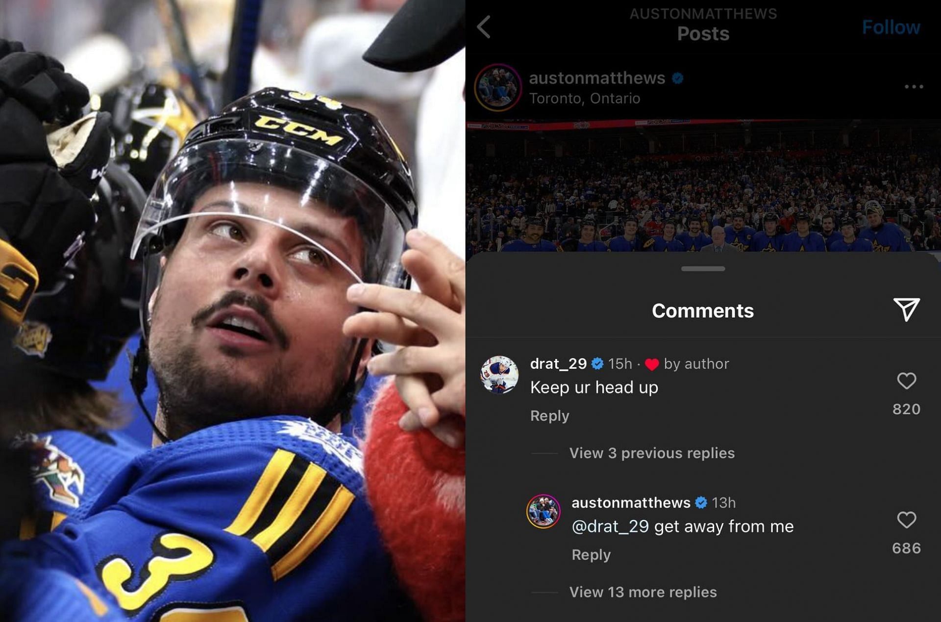 Auston Matthews had a hilarious response to Leon Draisaitl
