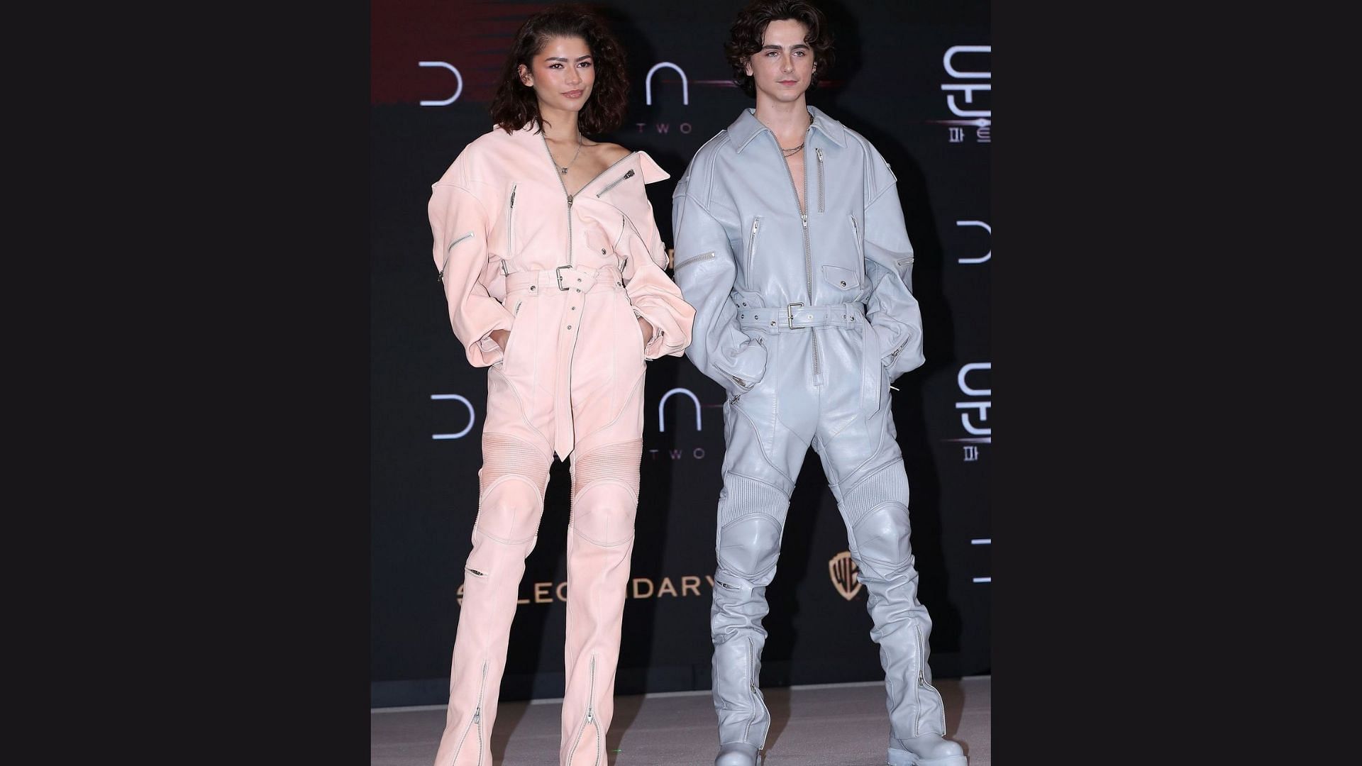 Zendaya and Timothee Chalamet wore matching outfits for the latest Dune 2 premiere, fans applaud