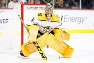 Juuse Saros of the NHL's Nashville Predators