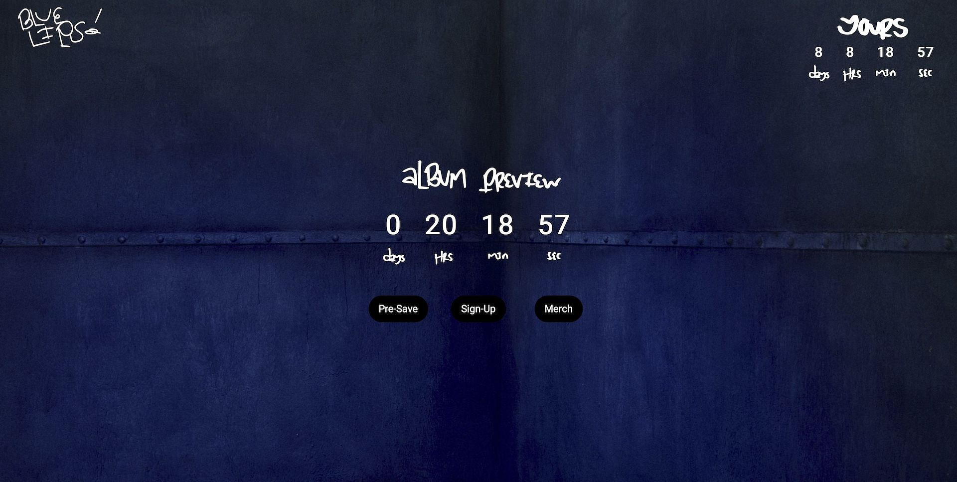 Screenshot of the countdowns on ScHoolboy Q&#039;s official album website (Image via groovyq.com)