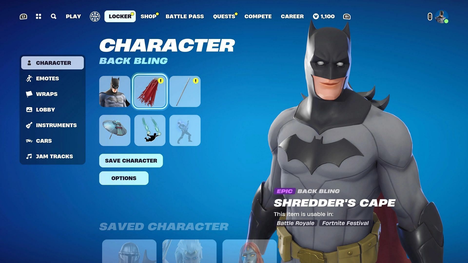 Fortnite glitch causes Batman to smile, community left scratching their heads as to why