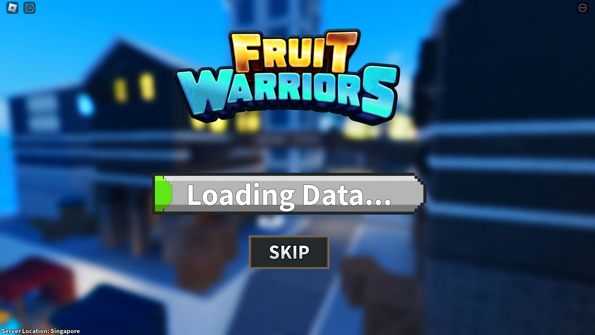 Fruit Warriors loading screen (Image via Roblox)