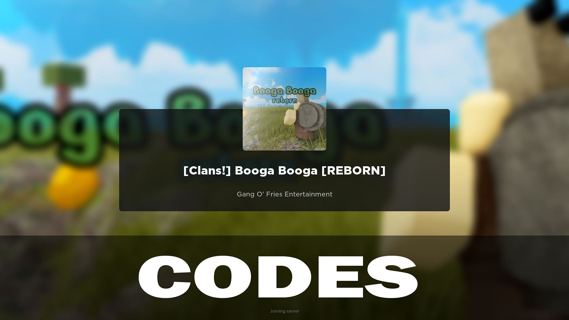 Booga Booga Reborn Codes (March 2024)