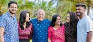 Sanju Samson with wife and relatives