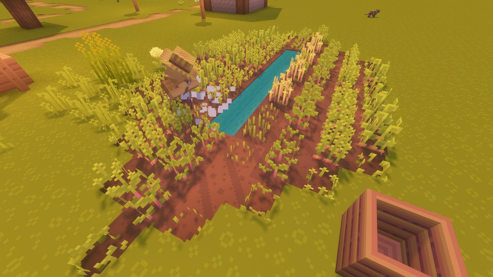 A Smarter Farmer farming (Image via Mojang Studios)