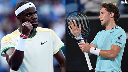 Casper Ruud and Frances Tiafoe at the 2024 Australian Open