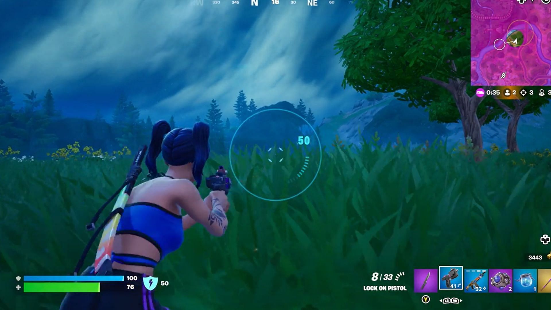 Fortnite player demonstrates the perfect use of the Lock-On Pistol, community left in awe