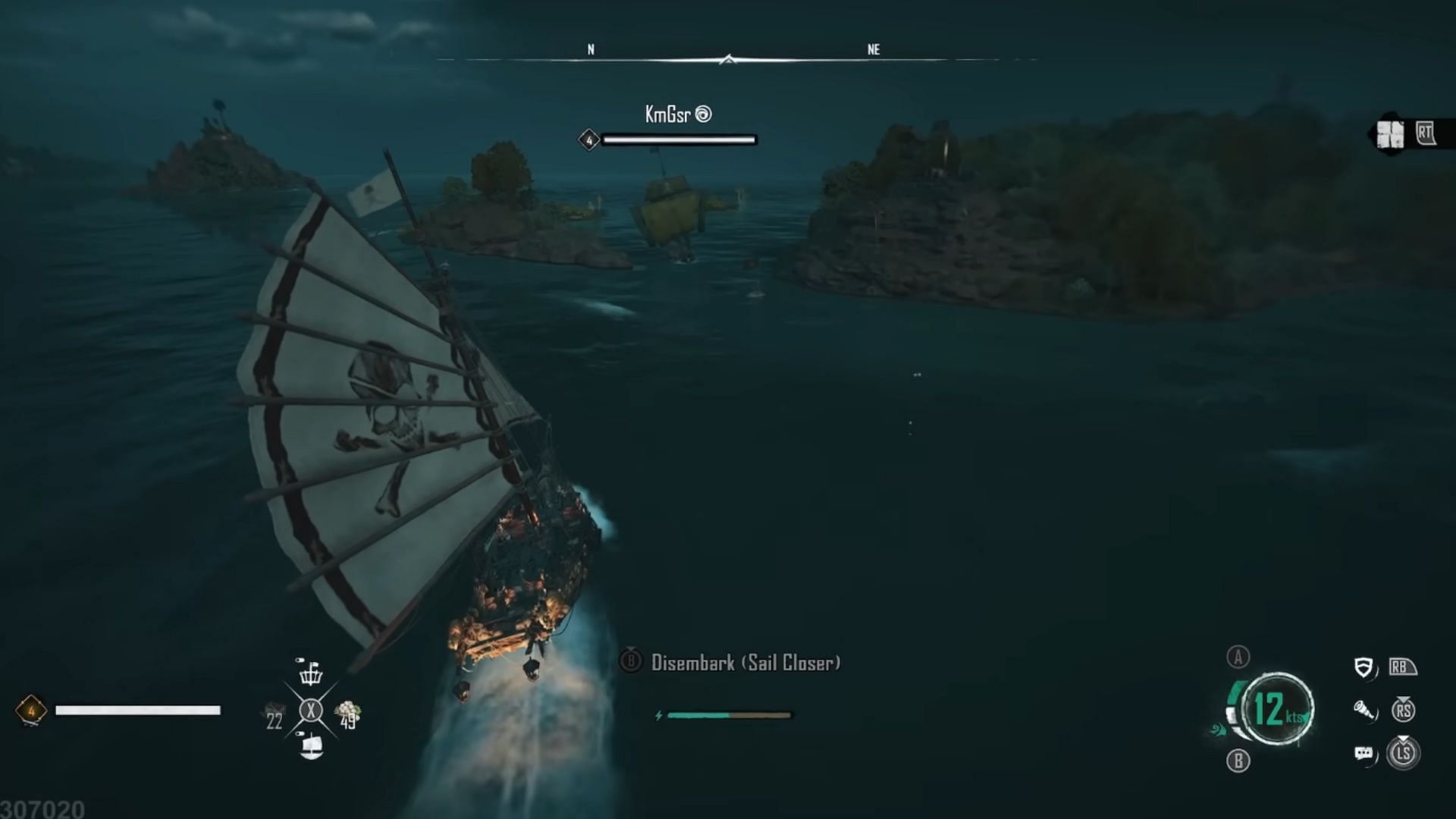 The boat controls are easy to understand (Image via Ubisoft)