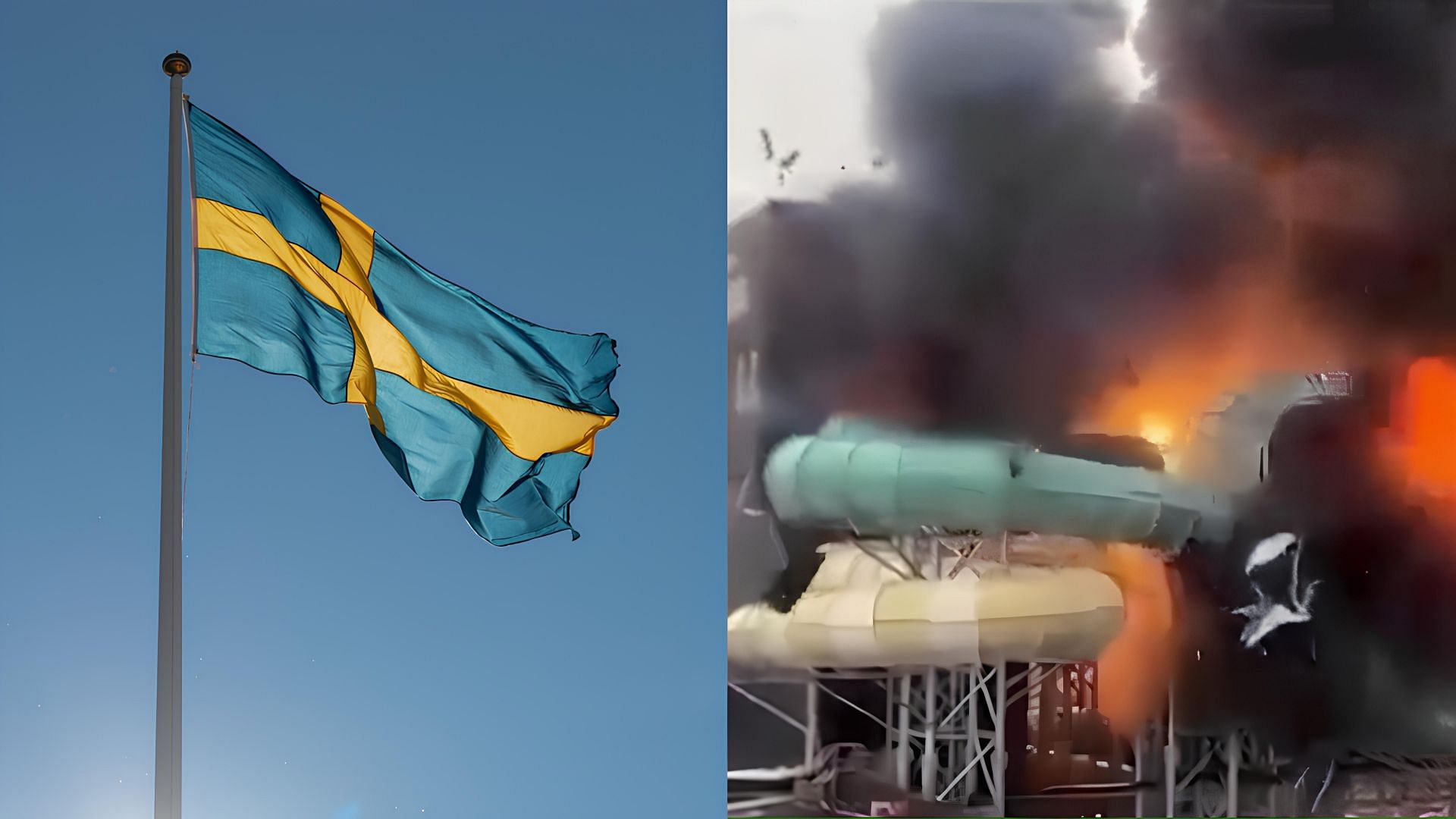 Water park in Sweden catches fire(Image via Pexels &amp; X/@Xx17965797N)