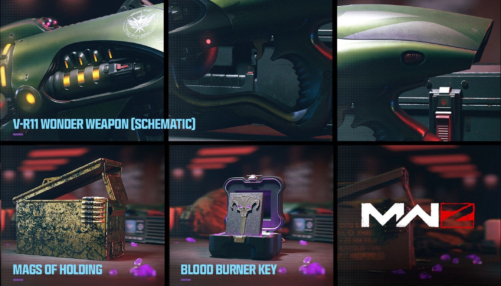 All new schematics in Modern Warfare 3 Zombies (Image via Activision)