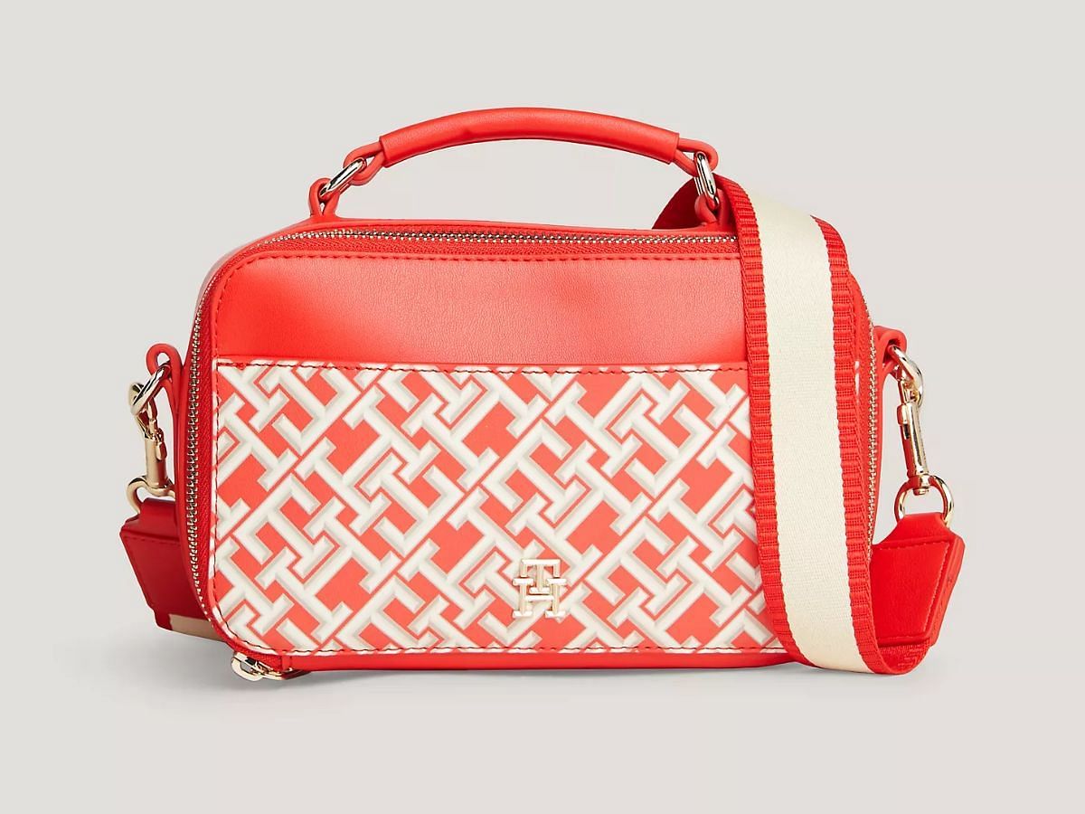 The TH monogram zip-around crossbody bag (Image via Tommy Hilfiger)