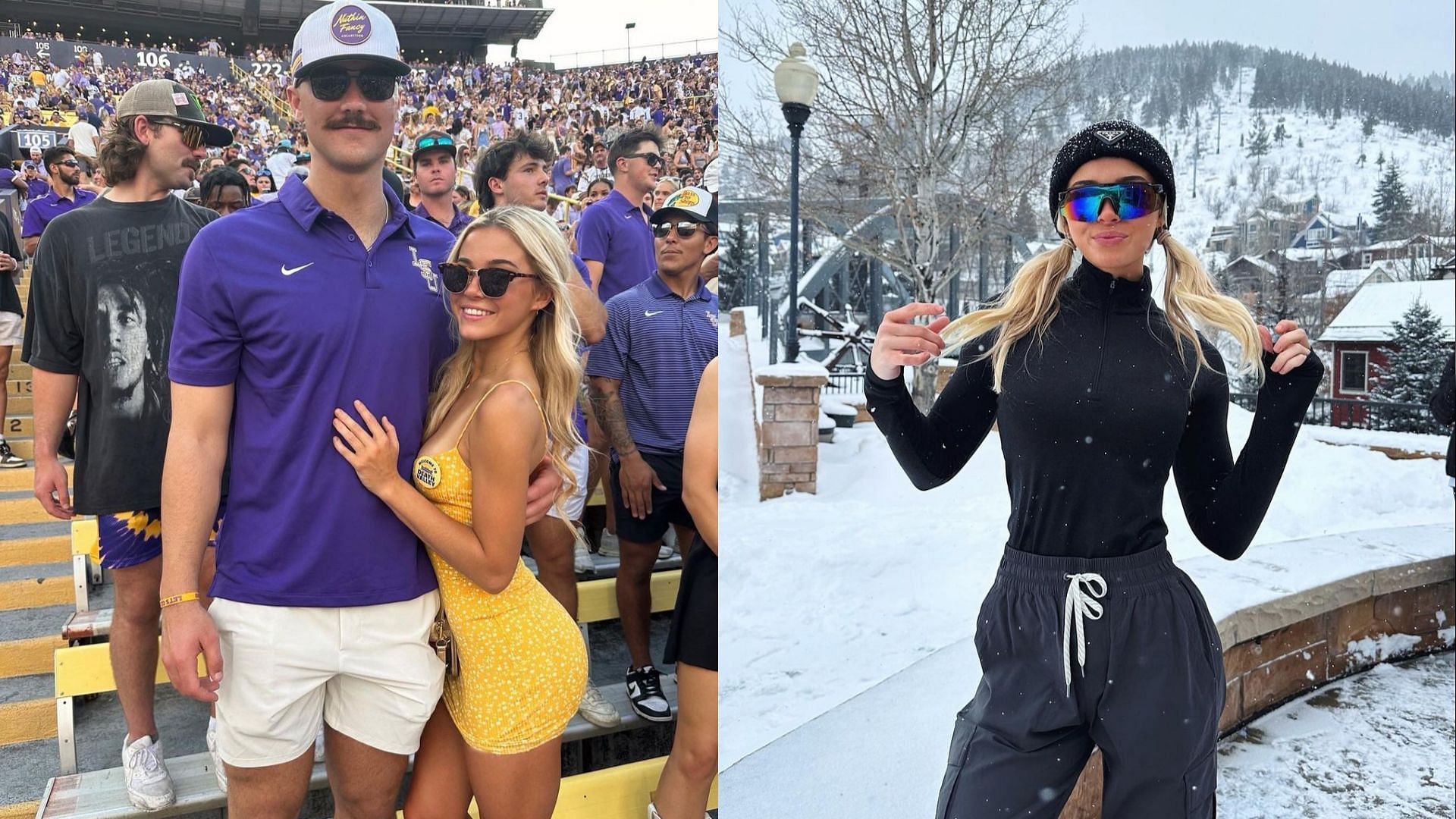 LSU gymnast Olivia Dunne and her BF, Paul Skenes