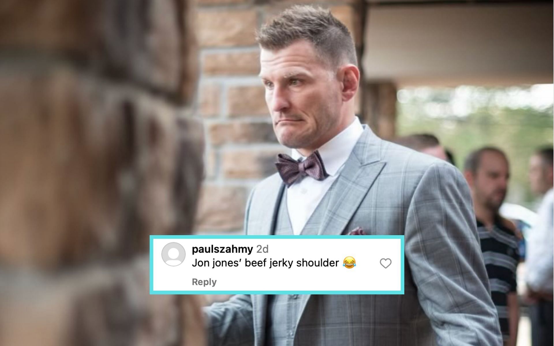 Stipe Miocic posting a light-hearted post on Instagram [Photo Courtesy @stipemiocic on Instagram]