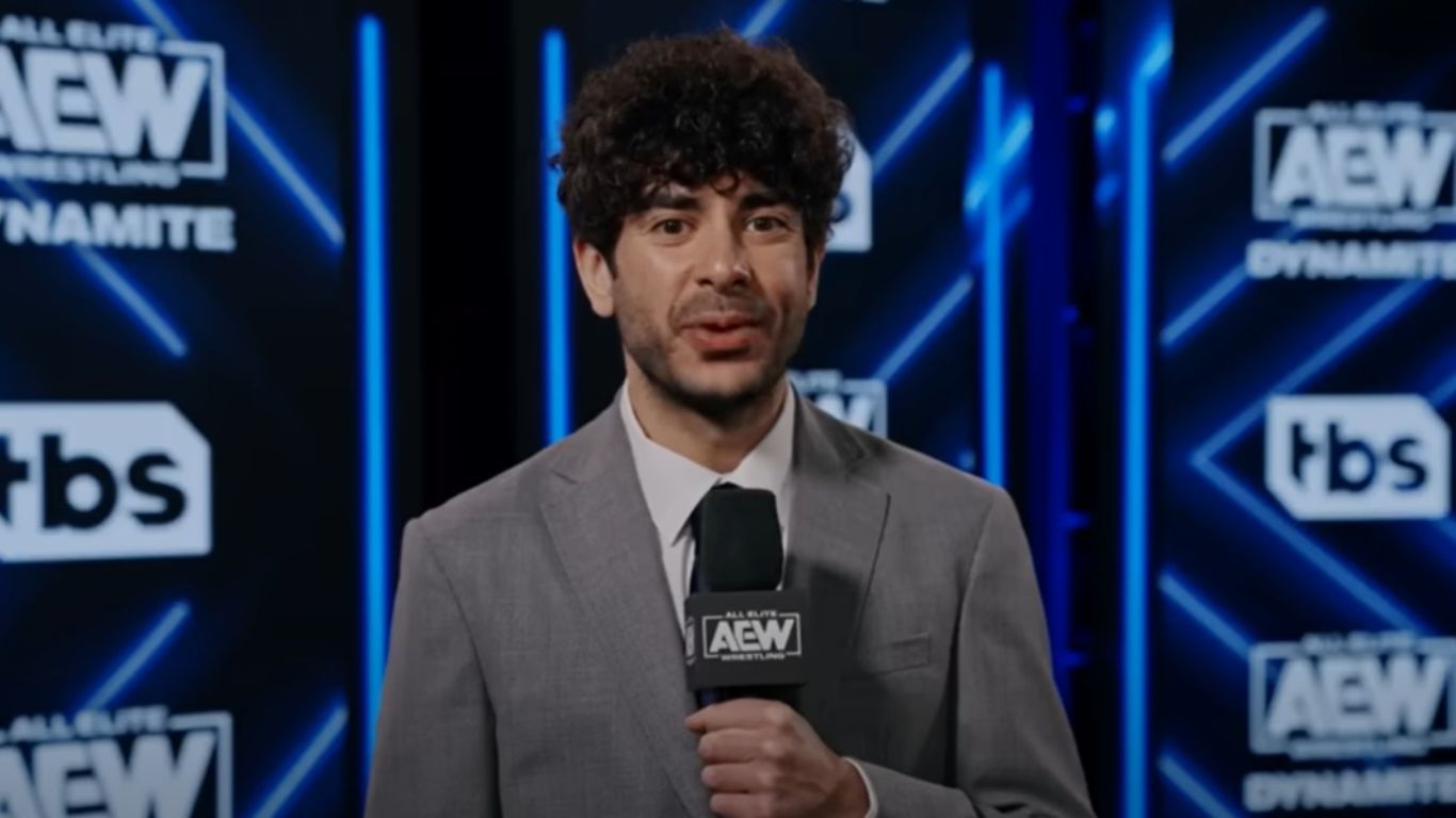 gifadamus on X: This is the AEW house rules show merchandise stand from  last night. Tony Khan has got to do a better job in this department. AEW is  missing out on