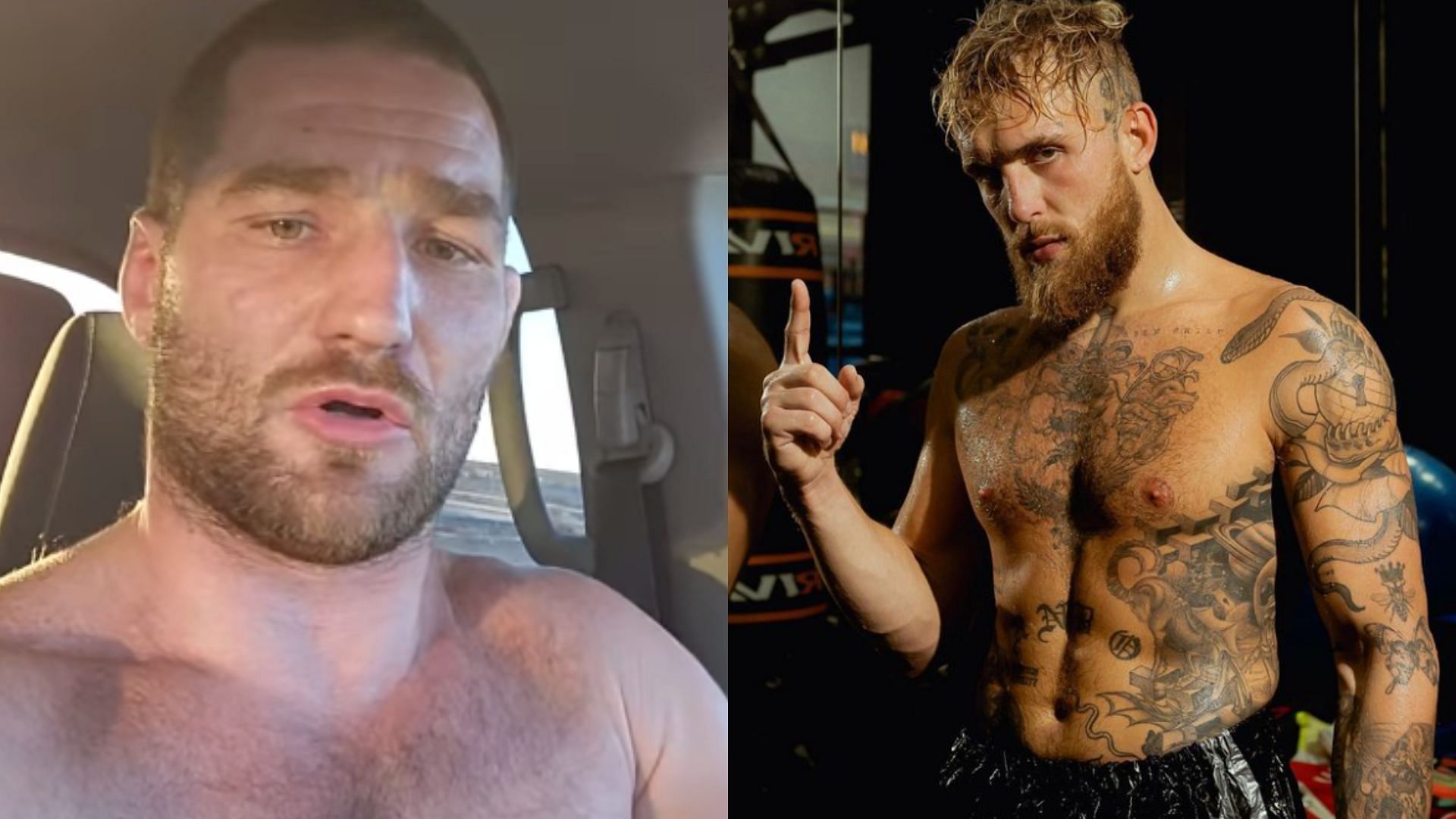 Sean Strickland (left). Jake Paul (right) [Images courtesy of @stricklandmma &amp; @jakepaul on Instagram]