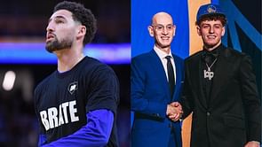 Klay Thompson jokingly asked Brandin Podziemski to stop 'pocket watching' after rookie pointed out $39,867,000 pay disparity: Warriors Insider
