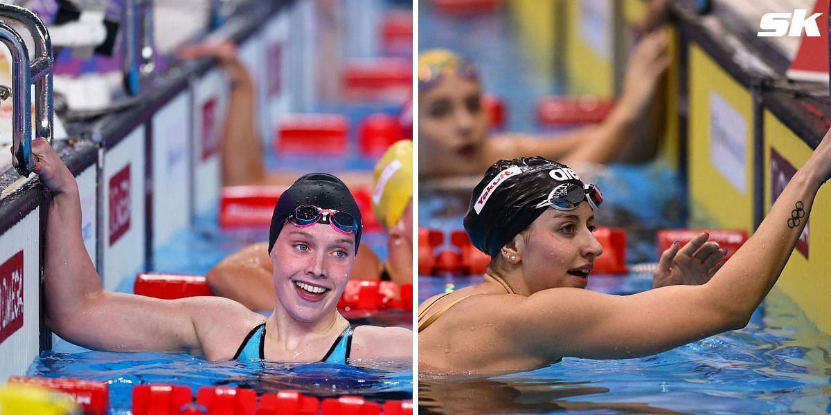 Claire Curzan (left) and Kate Douglass (right) shine at the World Aquatics Championships 2024