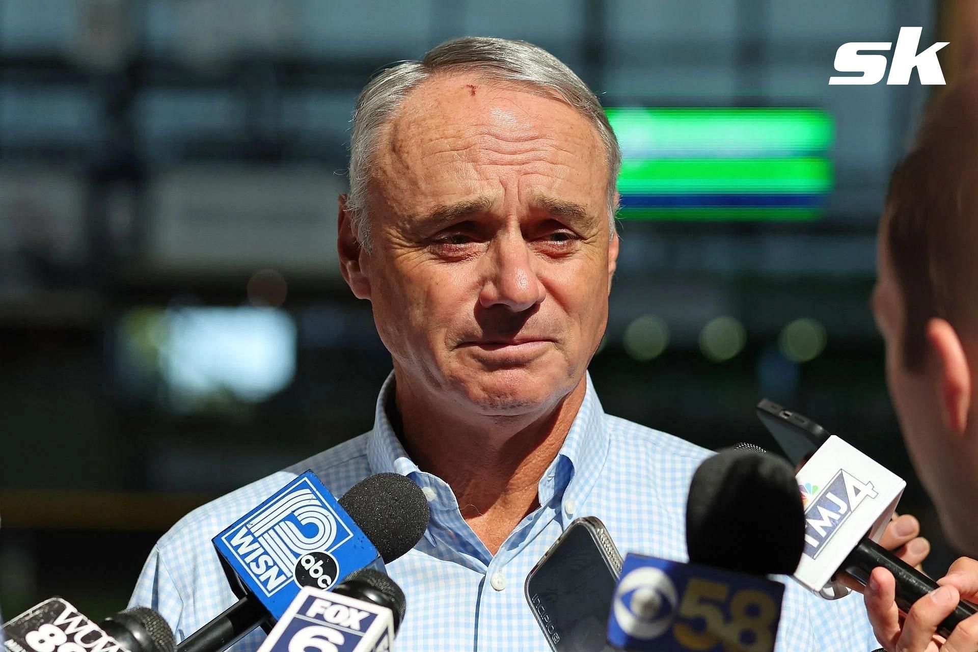 Rob Manfred is scheduled to leave his post in five years time