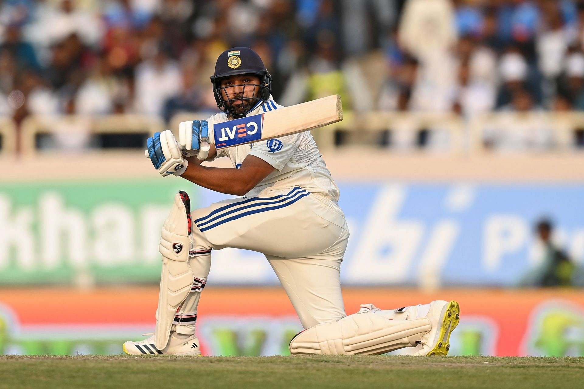 Rohit Sharma struck five fours and a six during his innings.