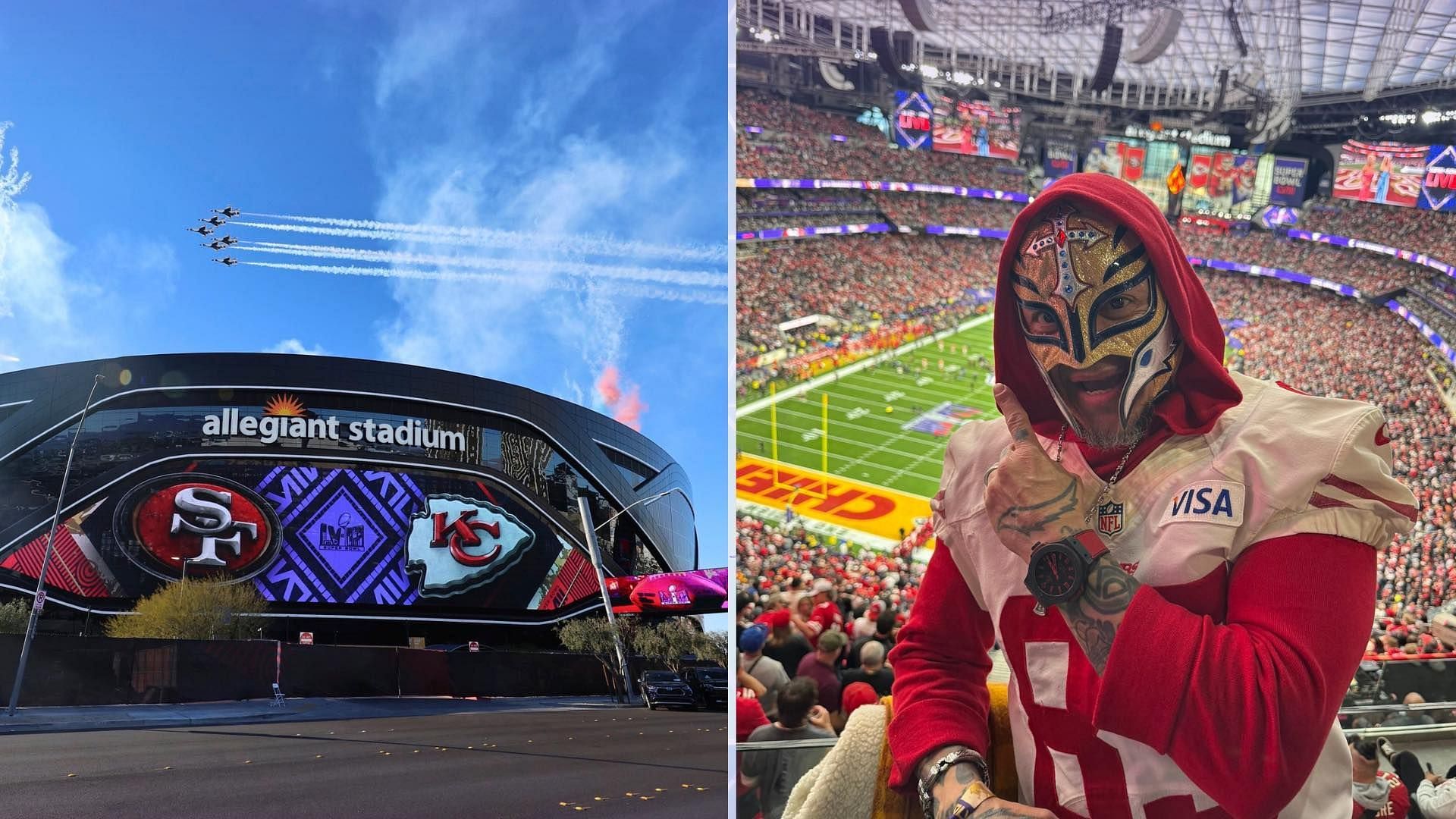 Some WWE Superstars were in attendance for the NFL