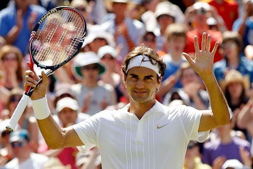 Roger Federer at the 2010 Wimbledon Championships - Getty Images