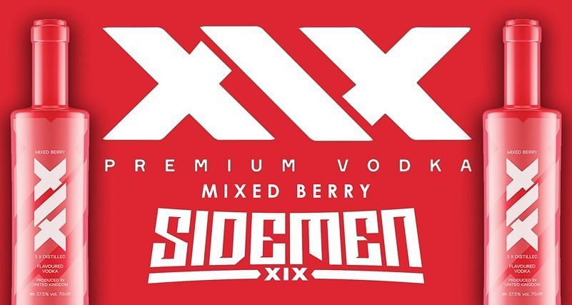 Sidemen&#039;s latest XIX Vodka product (Image via JD Wetherspoon)