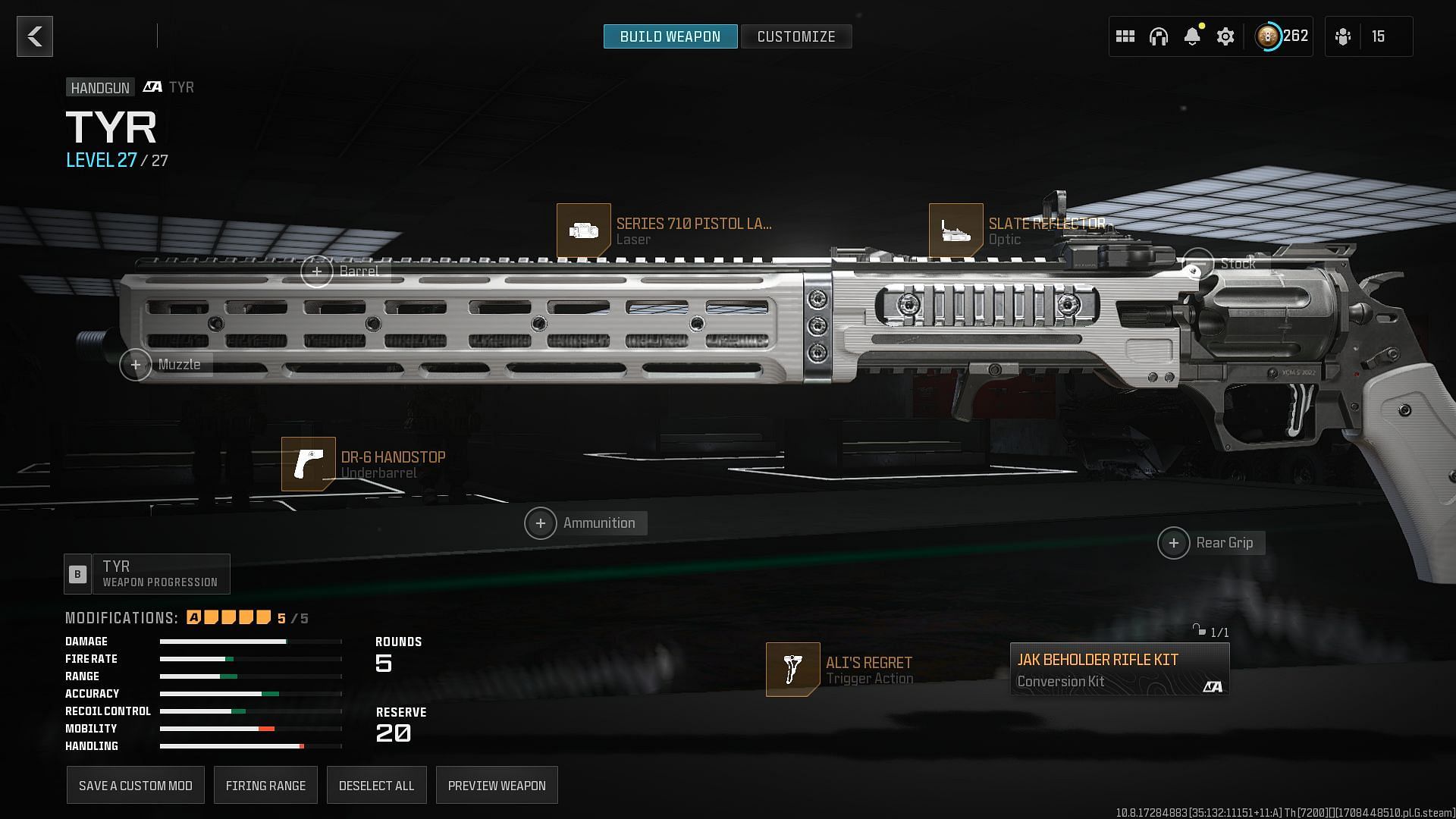 The Marksman Rifle Conversion Aftermarket Part in MW3 Cryptid Bootcamp event. (Image via Activision)