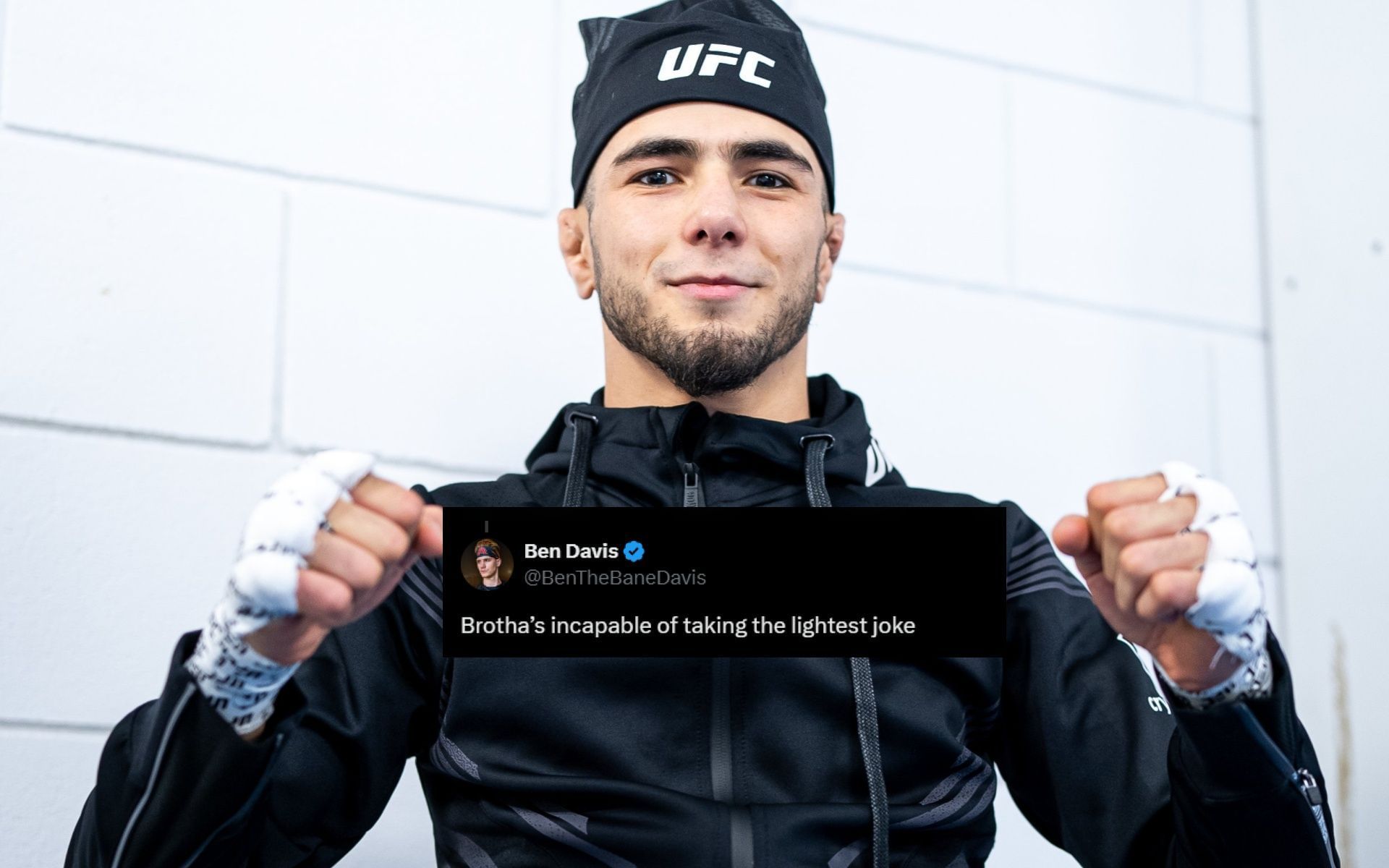 "Brotha’s incapable of taking the lightest joke" Fans roast UFC star Muhammad Mokaev for