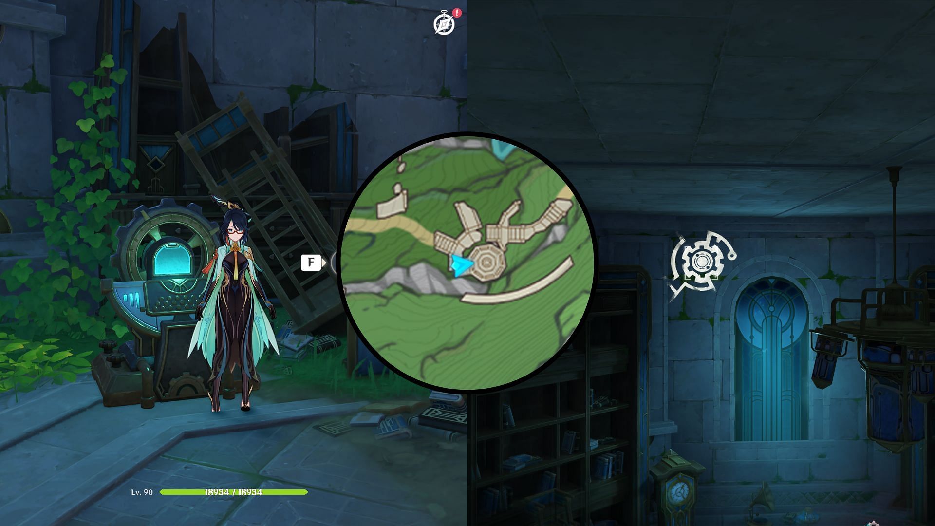 First Cipher location (Image via HoYoverse)