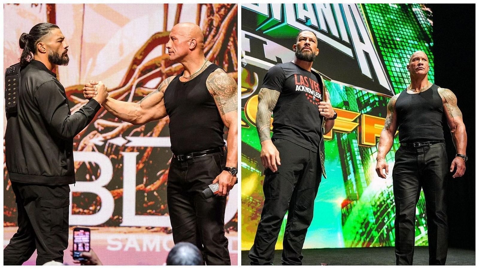 द रॉक और रोमन रेंस दोनों ही WWE के सबसे बड़े स्टार हैं 