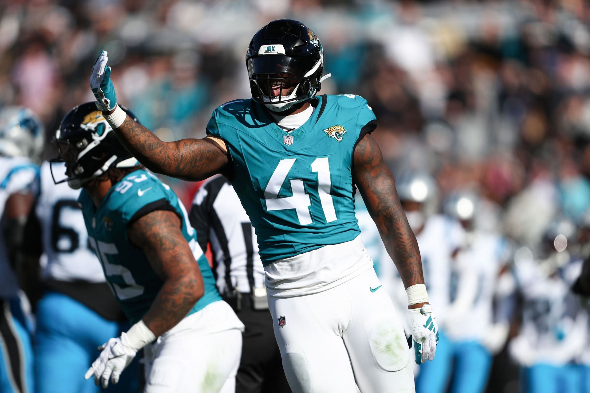 Josh Allen during Carolina Panthers v Jacksonville Jaguars