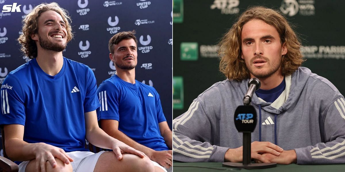 Stefanos Tsitsipas and his brother Petros Tsitsipas