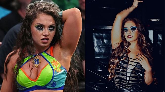 [Photo] Skye Blue has an awkward moment with a fan during live AEW TV