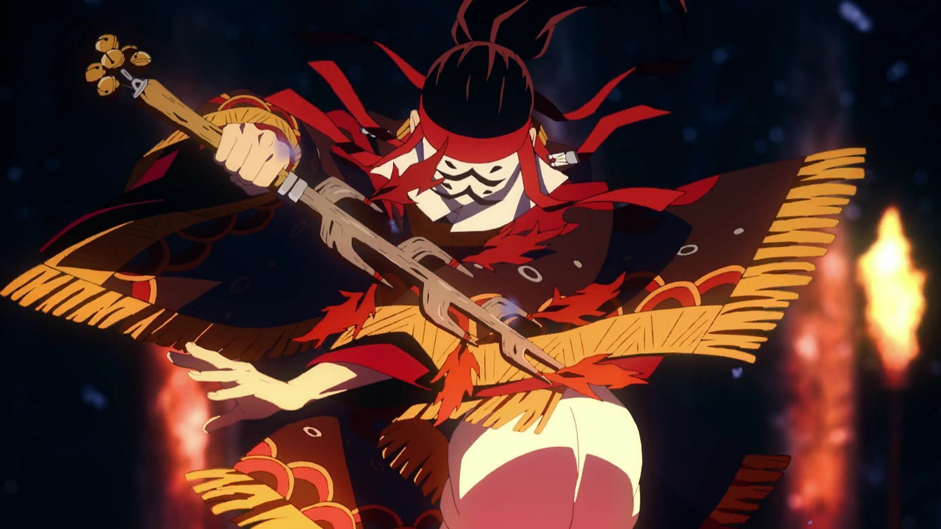 Tanjuro Kamado performing the Hinokami dance (Image via Ufotable)