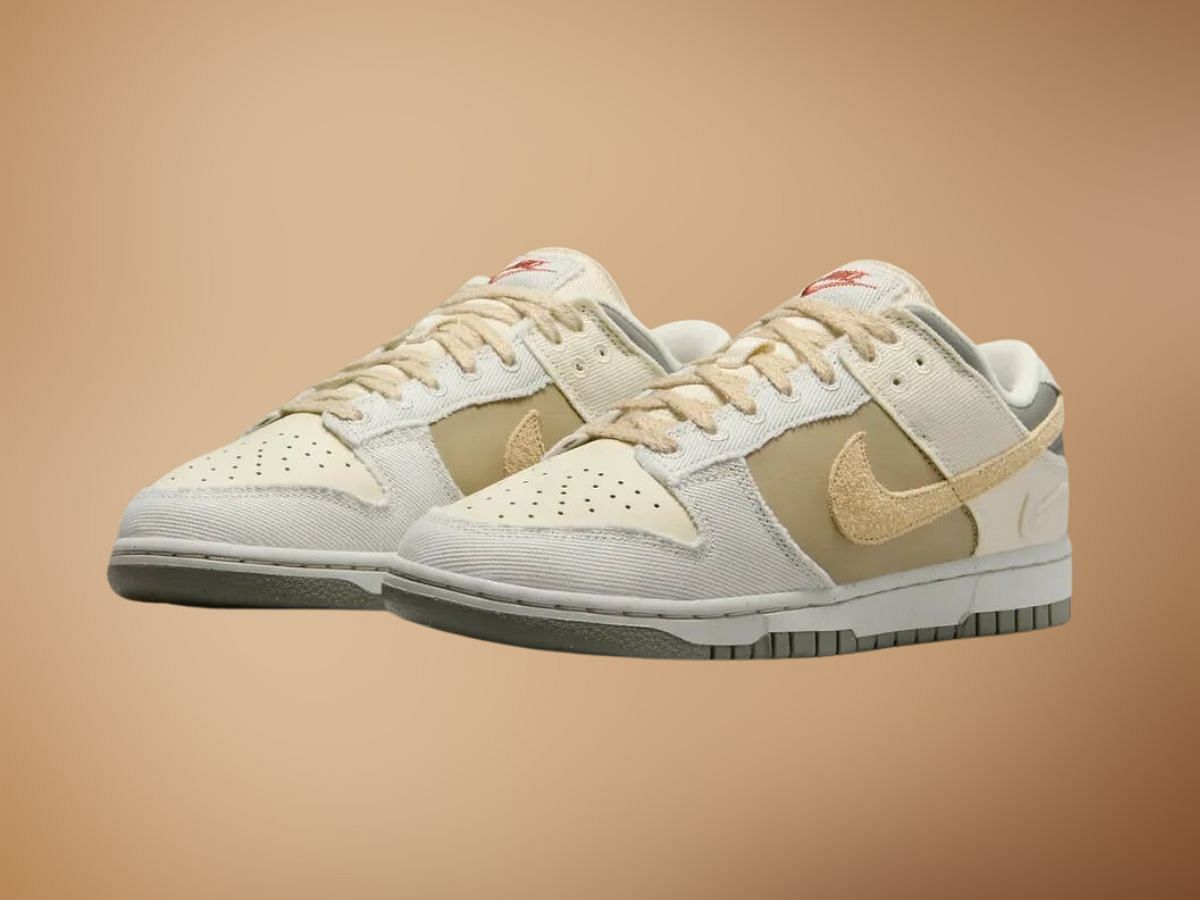 Nike Dunk Low Light Bone Dark Stucco shoes (Image via Nike)