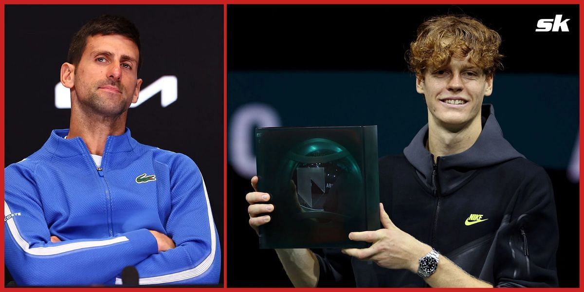 Novak Djokovic and Jannik Sinner  