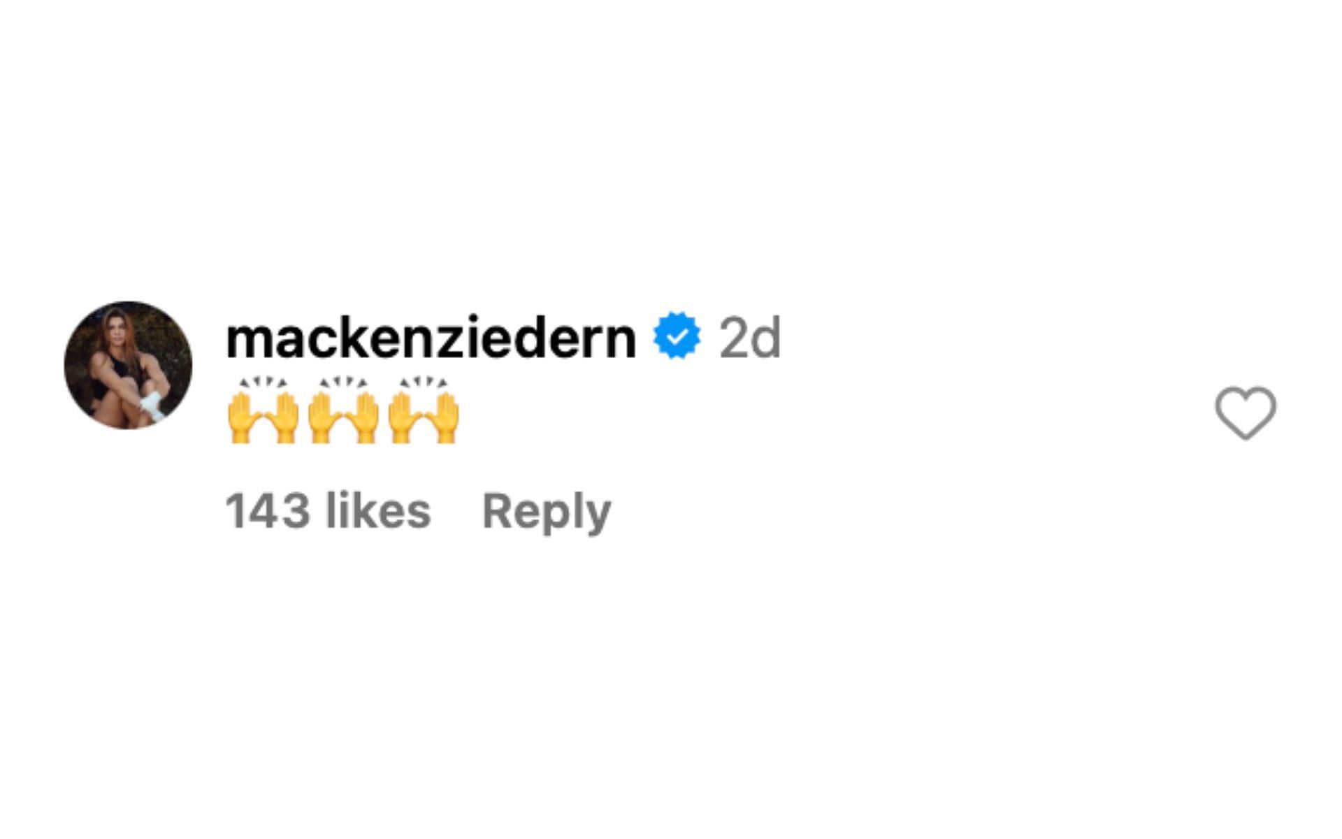 Mackenzie Dern reacting to Zhang Weili and Joanna Jedrzejczyk&#039;s new friendship [via @espnmma on Instagram]