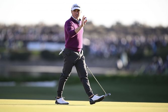 Watch: Justin Thomas hits a stunning hole-in-one at the Genesis Invitational Pro-Am