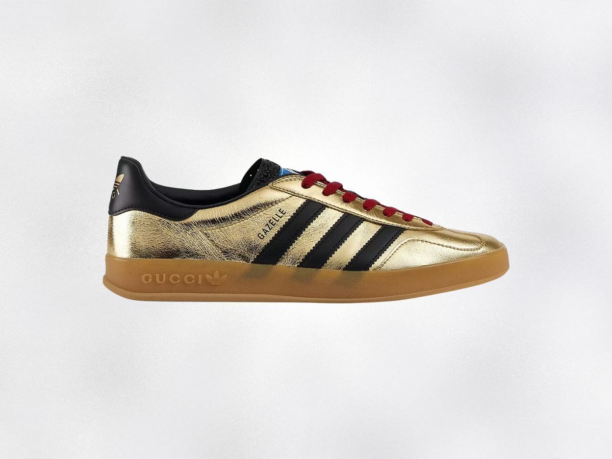 The Adidas x Gucci Gazelle sneakers (Image via StockX)