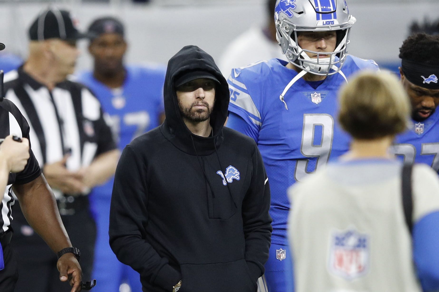 Rapper Eminem is a big fan of the NFL&#039;s Detroit Lions