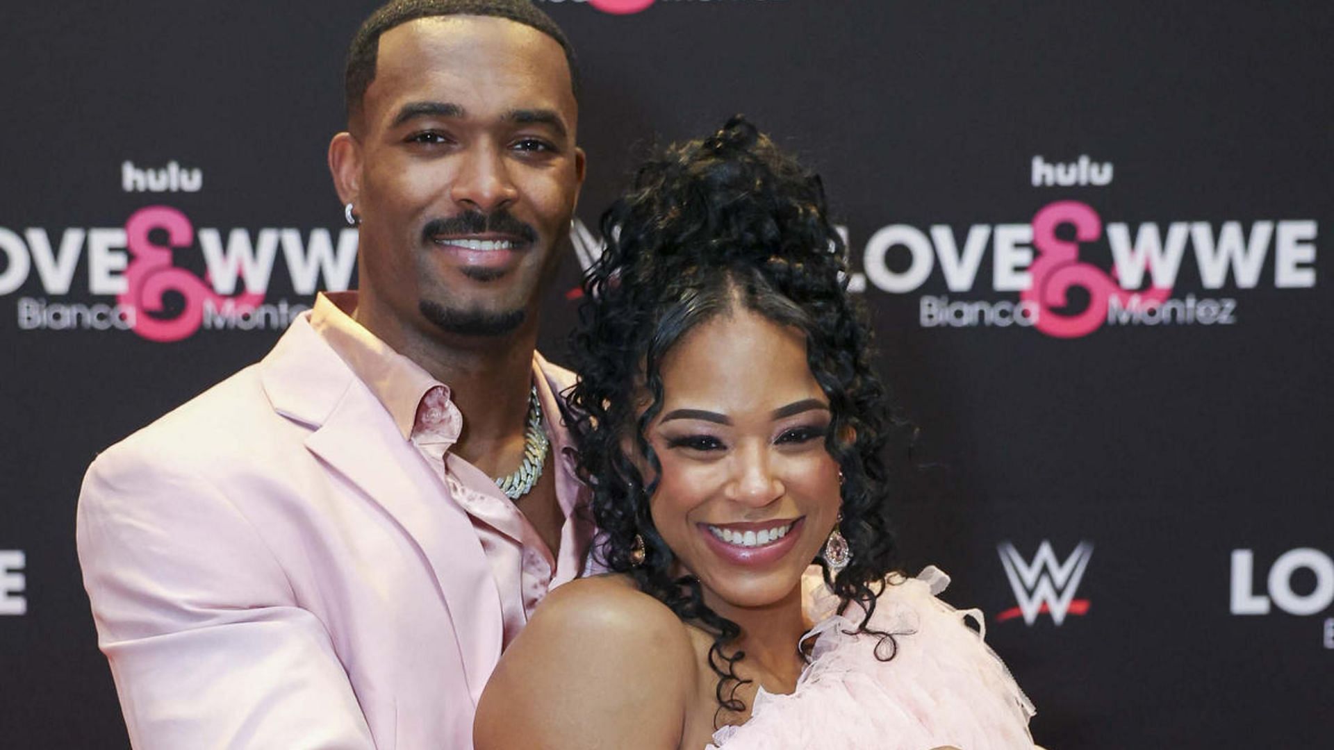 Montez Ford and Bianca Belair promoting their new show