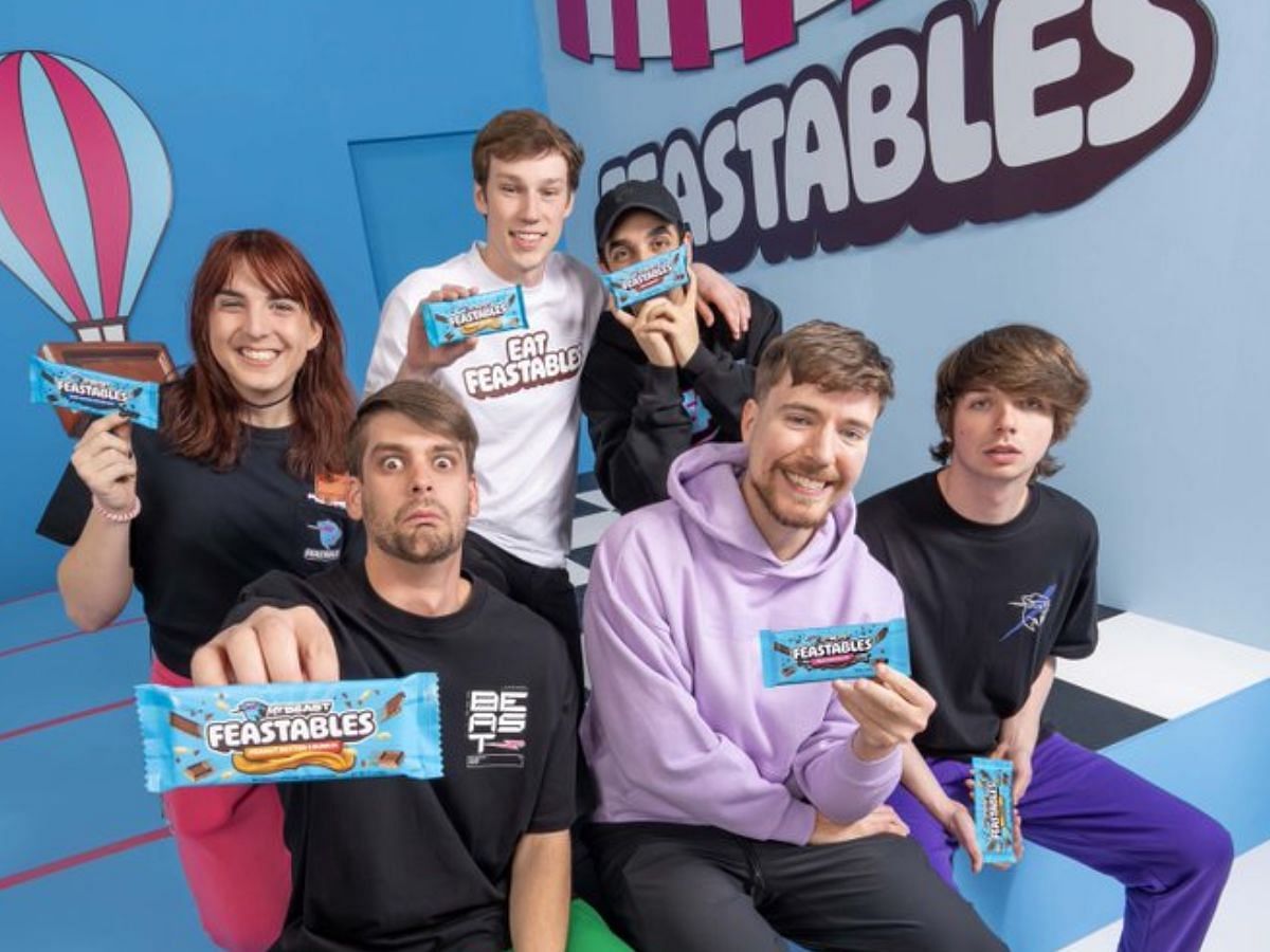 MrBeast reacts to his Feastables selling out (Image via X)