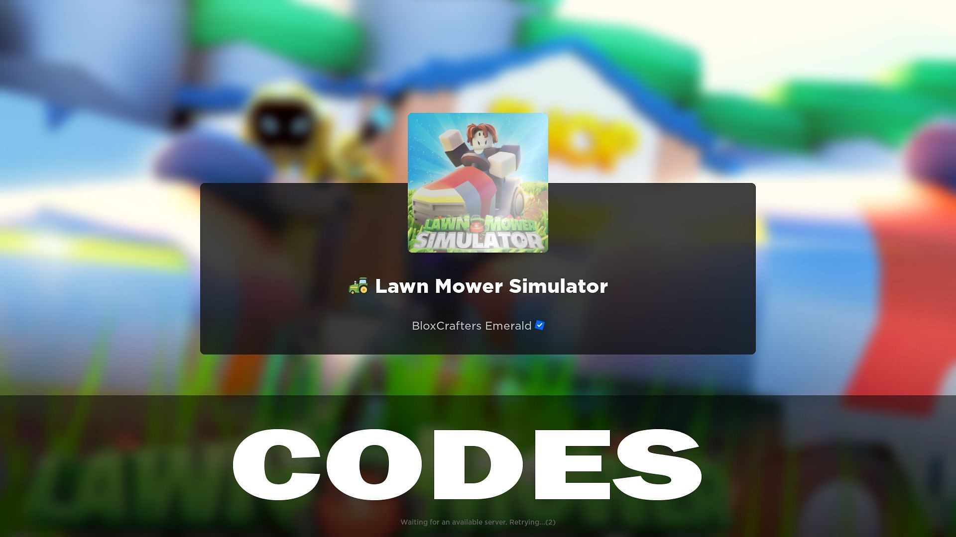 Lawn Mower Simulator codes